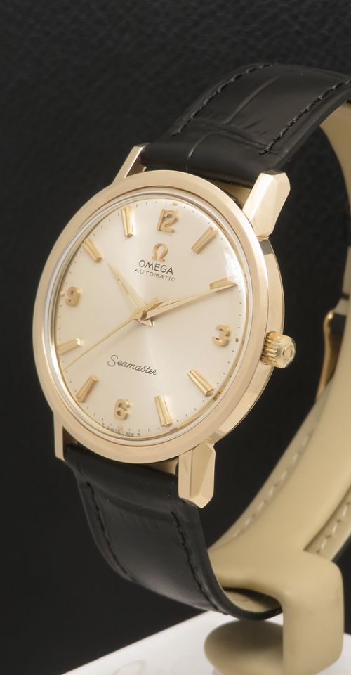 fig 2. Mint Heavy solid 9ct gold Explorer Dial Omega Seamaster Automatic c1964