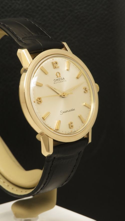 fig 4. Mint Heavy solid 9ct gold Explorer Dial Omega Seamaster Automatic c1964