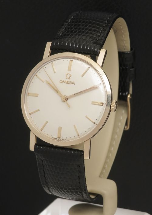 fig 1. Mint all original solid 9ct gold Omega 600 1961