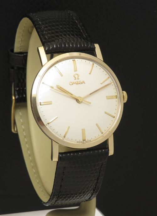 fig 4. Mint all original solid 9ct gold Omega 600 1961