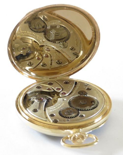 fig 3. Stunning Chronometer Grade Solid 9ct Gold Rolex Art Deco Pocket Watch c1928