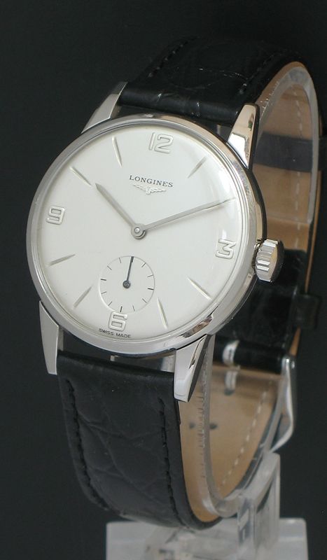 fig 2. Longines 30L Manual Wind Stainless Steel Mens Watch c1961
