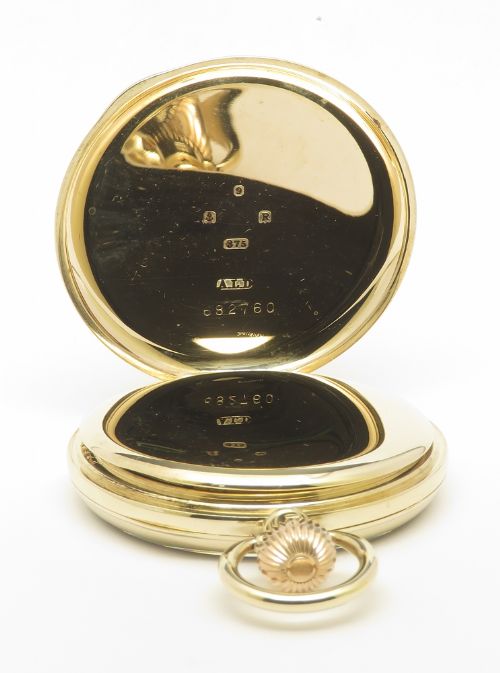 fig 4. Museum Quality Solid 9ct Gold Omega Pocket Watch With Box 1941