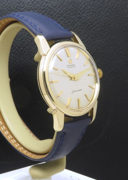 fig 2. Near Mint Heavy Solid 9ct Gold Omega Seamaster Automatic c1962