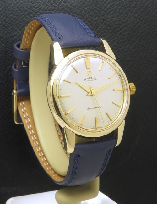 fig 3. Near Mint Heavy Solid 9ct Gold Omega Seamaster Automatic c1962