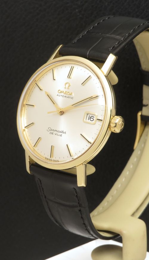 fig 1. Mint all original solid 18ct gold Omega Seamaster Deville 1961