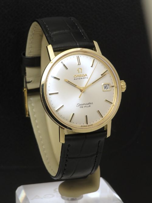 fig 2. Mint all original solid 18ct gold Omega Seamaster Deville 1961