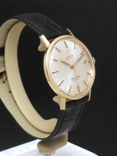 fig 4. Mint all original solid 18ct gold Omega Seamaster Deville 1961