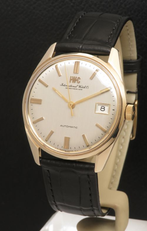 Near Mint Solid 9ct Gold Iwc Calibre 8541b Water Resistant C1969