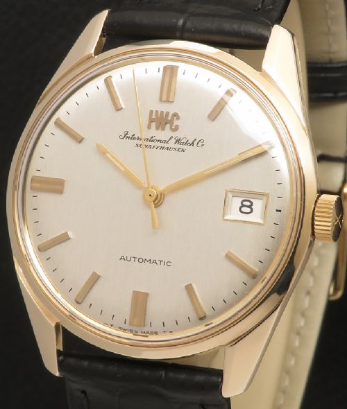 fig 1. Near Mint Solid 9ct gold IWC Calibre 8541b Water Resistant c1969