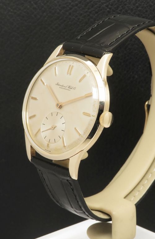 fig 2. Very Rare All Original Solid 14ct Gold International Watch Company calibre 88 c1946