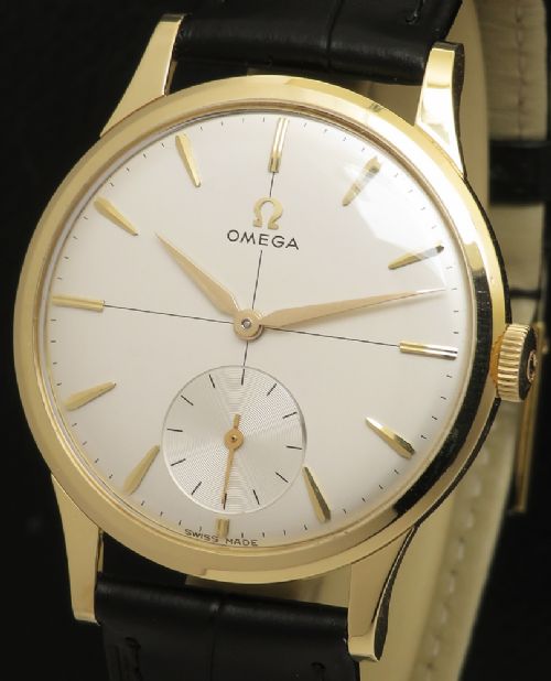 fig 1. Near Mint Solid 18ct Gold Omega 267 1960
