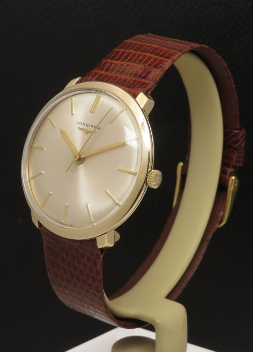 fig 2. Stunning All Original Solid 9ct Gold Slimline Longines Calibre 280 Gents Watch From 1965