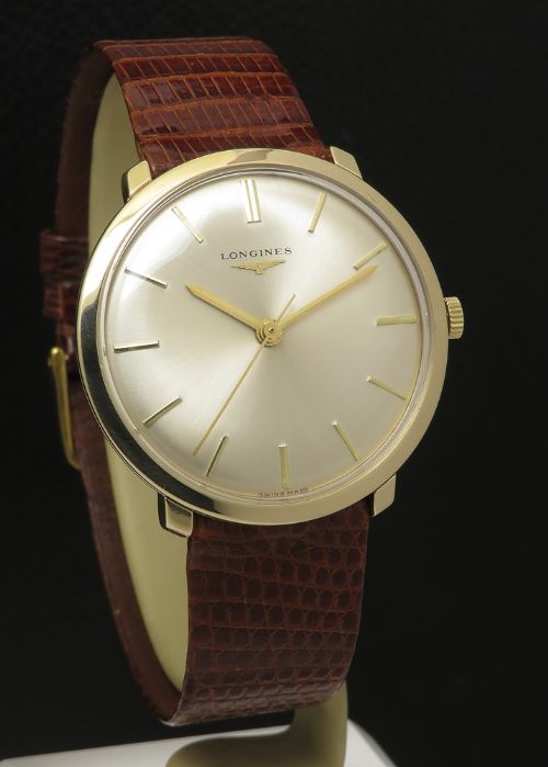 fig 4. Stunning All Original Solid 9ct Gold Slimline Longines Calibre 280 Gents Watch From 1965