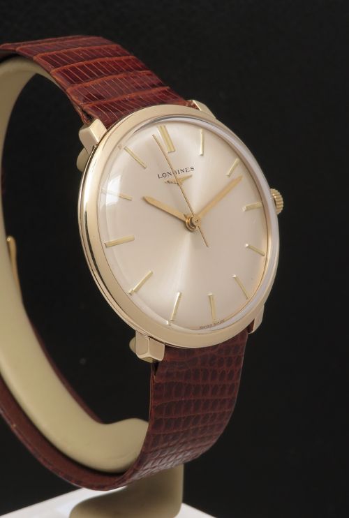 fig 5. Stunning All Original Solid 9ct Gold Slimline Longines Calibre 280 Gents Watch From 1965