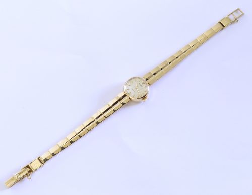 fig 2. Near Mint with box Solid 18ct Gold Rolex Precision Ladies Watch c1960