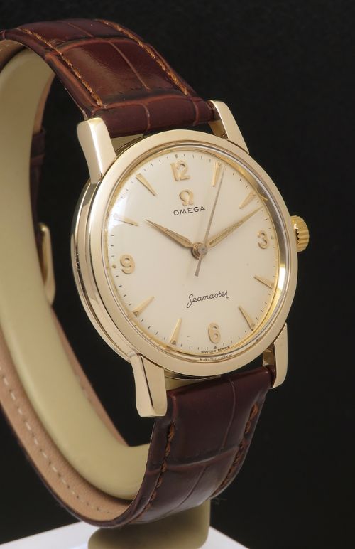 fig 4. Near Mint Heavy solid 9ct gold Omega Seamaster 1960