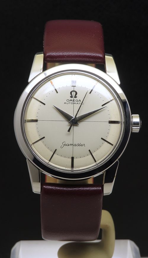 fig 2. All Original Mint Omega Seamaster Auto Calibre 501 Art Deco Two tone 1957