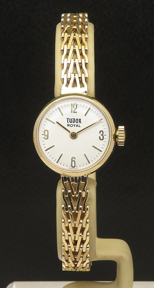 fig 2. Mint with box Solid 9ct Gold Rolex Tudor Royal Ladies Watch c1965