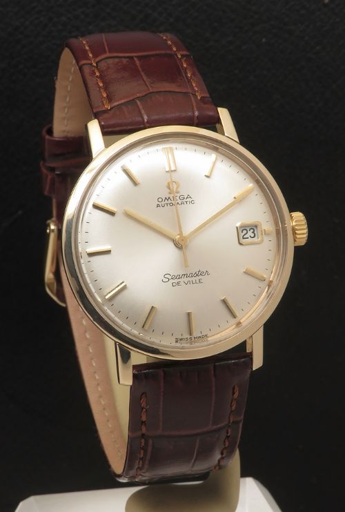 fig 2. Mint all original solid 9ct gold Omega Seamaster Deville Automatic with Box 1966