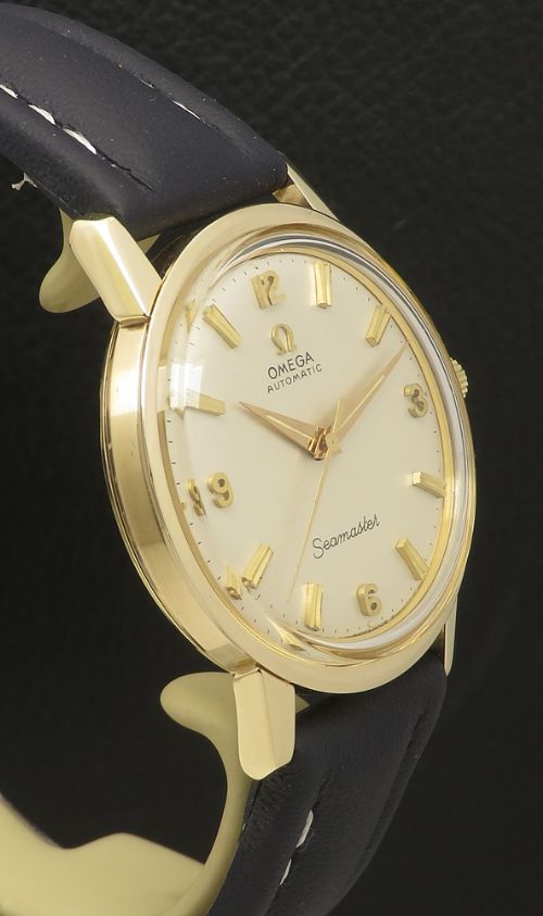 fig 3. Mint Heavy solid 9ct gold Explorer Dial Omega Seamaster Automatic c1966