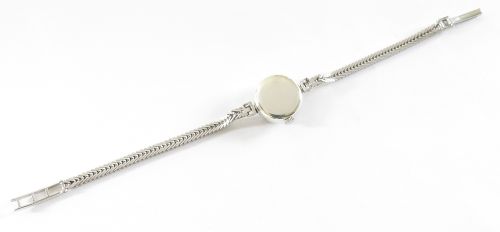 fig 5. Mint Unworn solid 9ct white gold and diamond Rolex Tudor Royal c1966