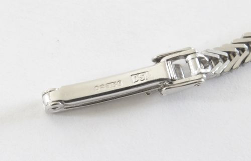 fig 6. Mint Unworn solid 9ct white gold and diamond Rolex Tudor Royal c1966