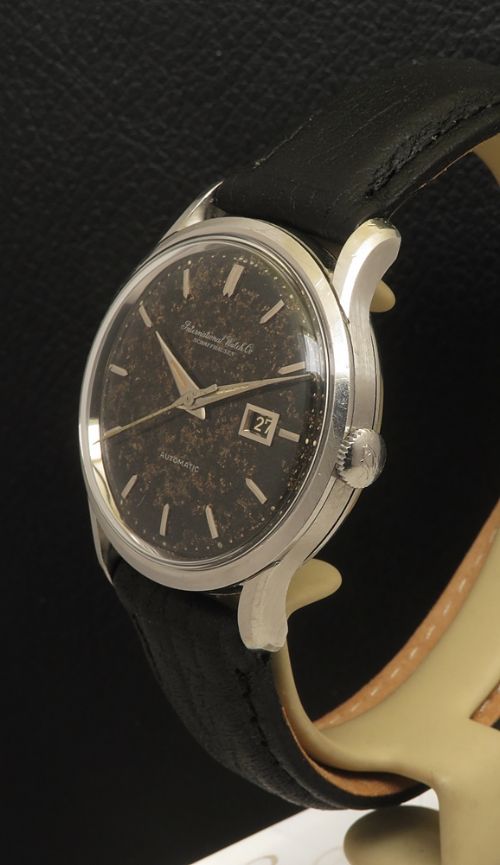 fig 4. Rare All Original IWC 8541 Automatic Black Gilt Tropical Dial c1960