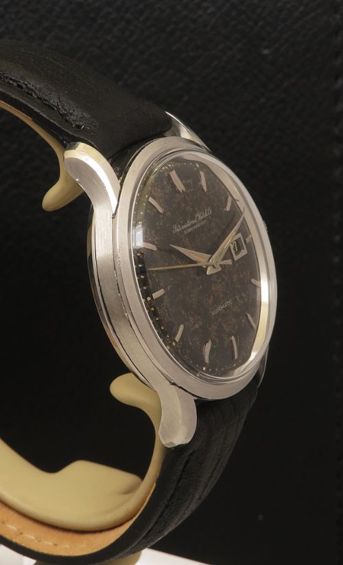 fig 6. Rare All Original IWC 8541 Automatic Black Gilt Tropical Dial c1960