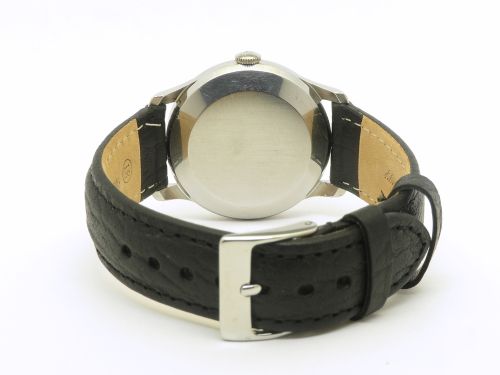 fig 7. Rare All Original IWC 8541 Automatic Black Gilt Tropical Dial c1960