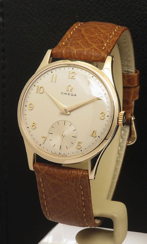 All Original Solid 9ct Gold Omega 266 with Box, 9ct Buckle and Strap 1955