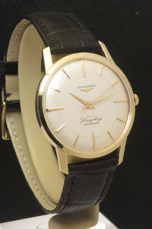 fig 2. Museum quality solid 18ct gold Longines Flagship Automatic from 1961