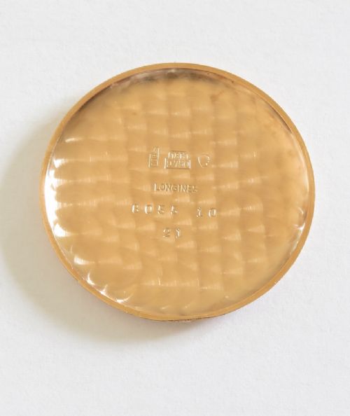 fig 4. Mint All Original Oversize Solid 18ct Rose Gold Longines Calibre 27 1951