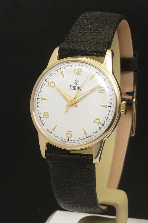 fig 1. Solid 9ct Gold Rolex Tudor Mid Size from 1953