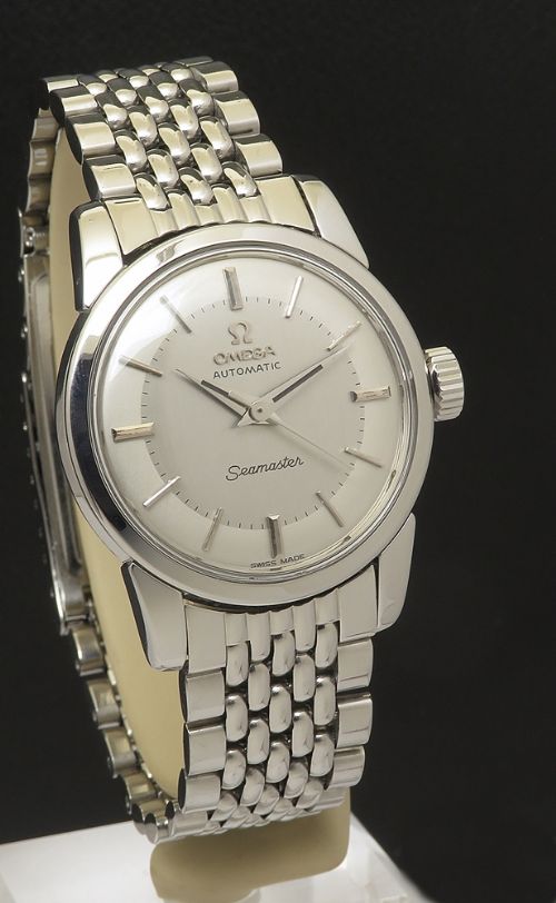 fig 3. Rare Omega Seamaster Automatic Art Deco With Original Bracelet c1958