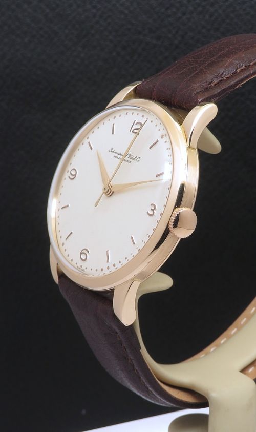 fig 2. Fully Restored Solid 18ct Rose Gold IWC Calibre 89 Oversize from 1957
