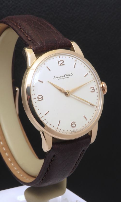 fig 3. Fully Restored Solid 18ct Rose Gold IWC Calibre 89 Oversize from 1957