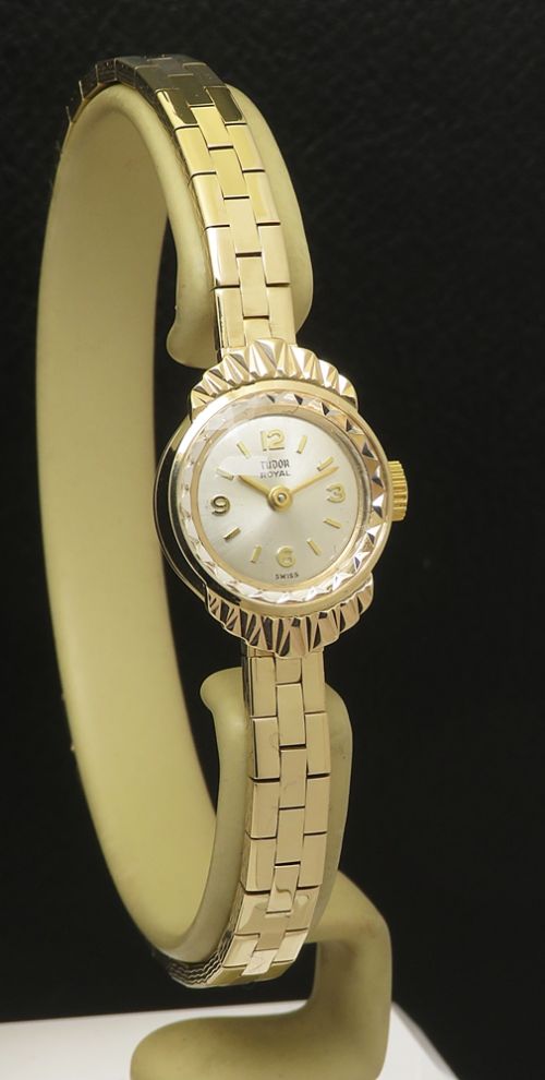 fig 2. Solid 9ct Gold Rolex Tudor Royal Ladies Watch from 1965