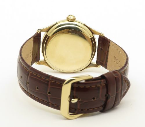 fig 4. Rare 14ct Gold Omega Bumper Automatic Two Tone 1947