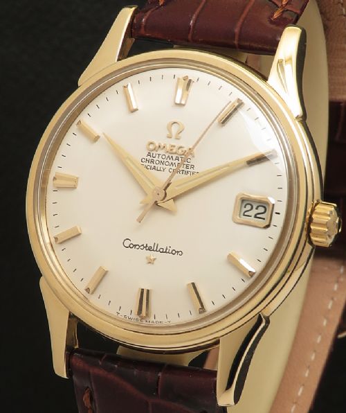 fig 1. Superb Heavy Solid 18ct Gold Omega Constellation Automatic From 1965