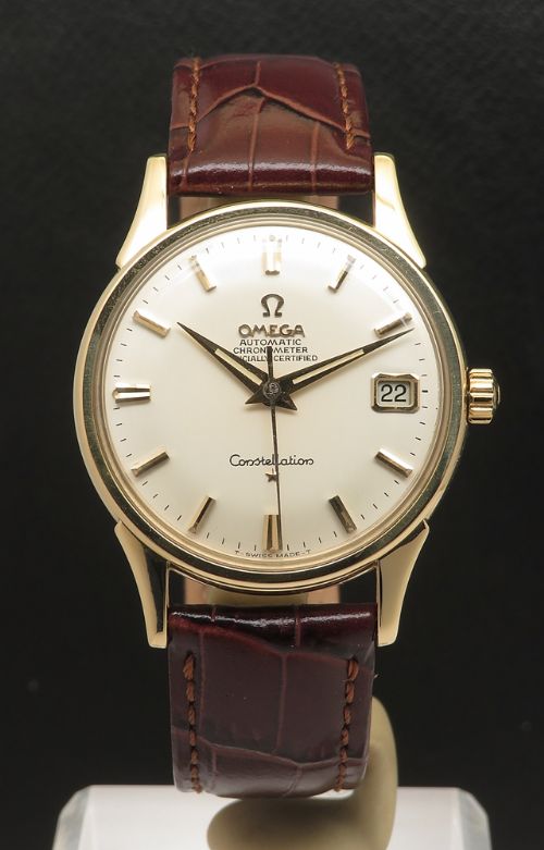 fig 2. Superb Heavy Solid 18ct Gold Omega Constellation Automatic From 1965