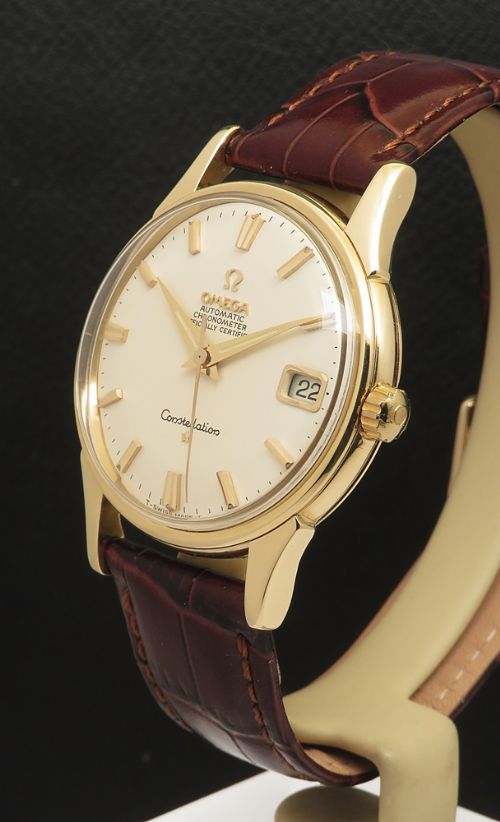 fig 4. Superb Heavy Solid 18ct Gold Omega Constellation Automatic From 1965
