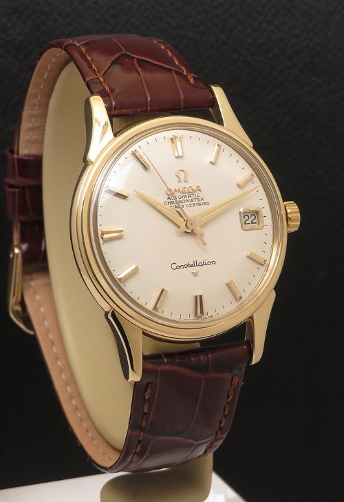 fig 5. Superb Heavy Solid 18ct Gold Omega Constellation Automatic From 1965