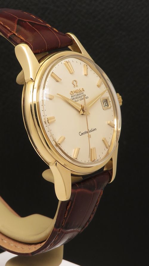 fig 6. Superb Heavy Solid 18ct Gold Omega Constellation Automatic From 1965
