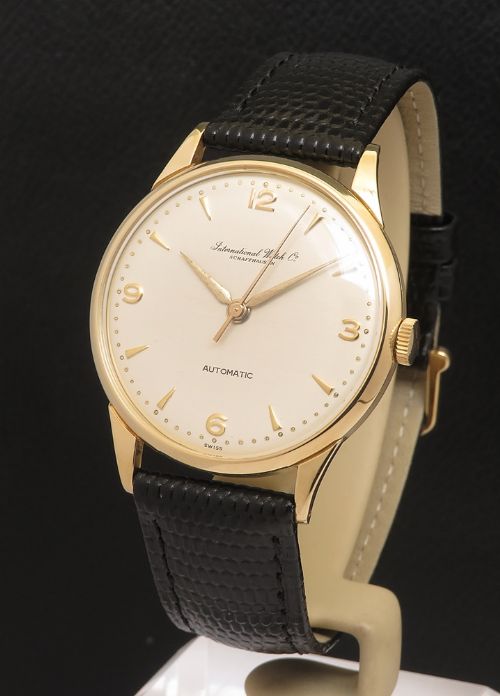 fig 1. Fully Restored Solid 18ct Gold IWC Calibre 852 Automatic Oversize from 1951