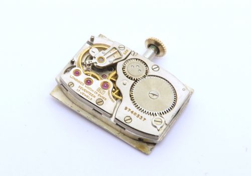 fig 6. Very Rare Solid 14ct Gold Longines Art Deco Gents Watch from 1955