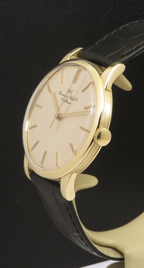 fig 1. Near Mint Solid 18ct Gold IWC Calibre 89 Oversize from 1956