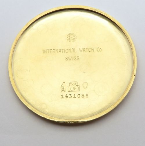 fig 3. Near Mint Solid 18ct Gold IWC Calibre 89 Oversize from 1956