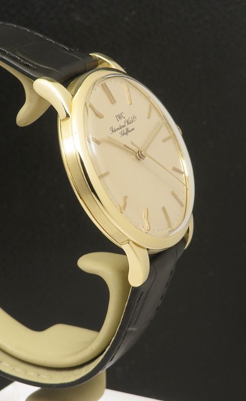 fig 4. Near Mint Solid 18ct Gold IWC Calibre 89 Oversize from 1956