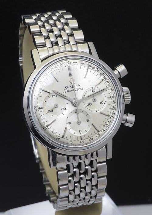 fig 3. Superb Original Omega Seamaster Cal 321 Chronograph With Box From 1967